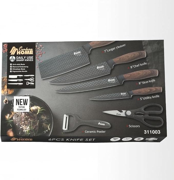 CONDERE HOME 6-Piece Kitchen Knife Set