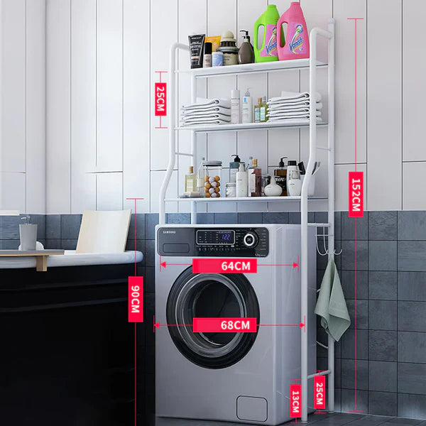 3-Tier Washing Machine Storage Rack