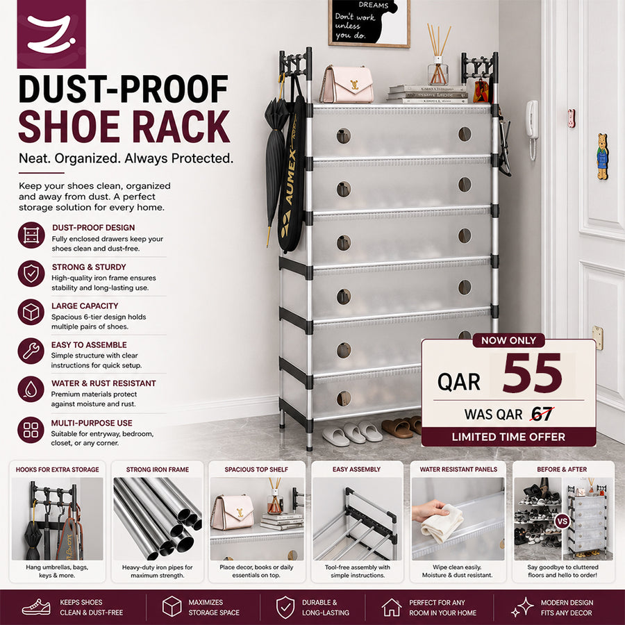 Dust Proof Shoe Rack