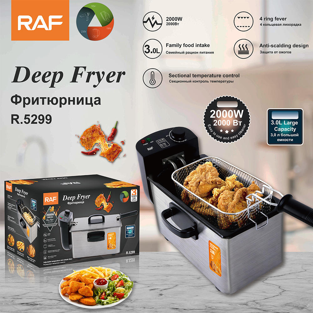 RAF 3L Deep Fryer – 2000W