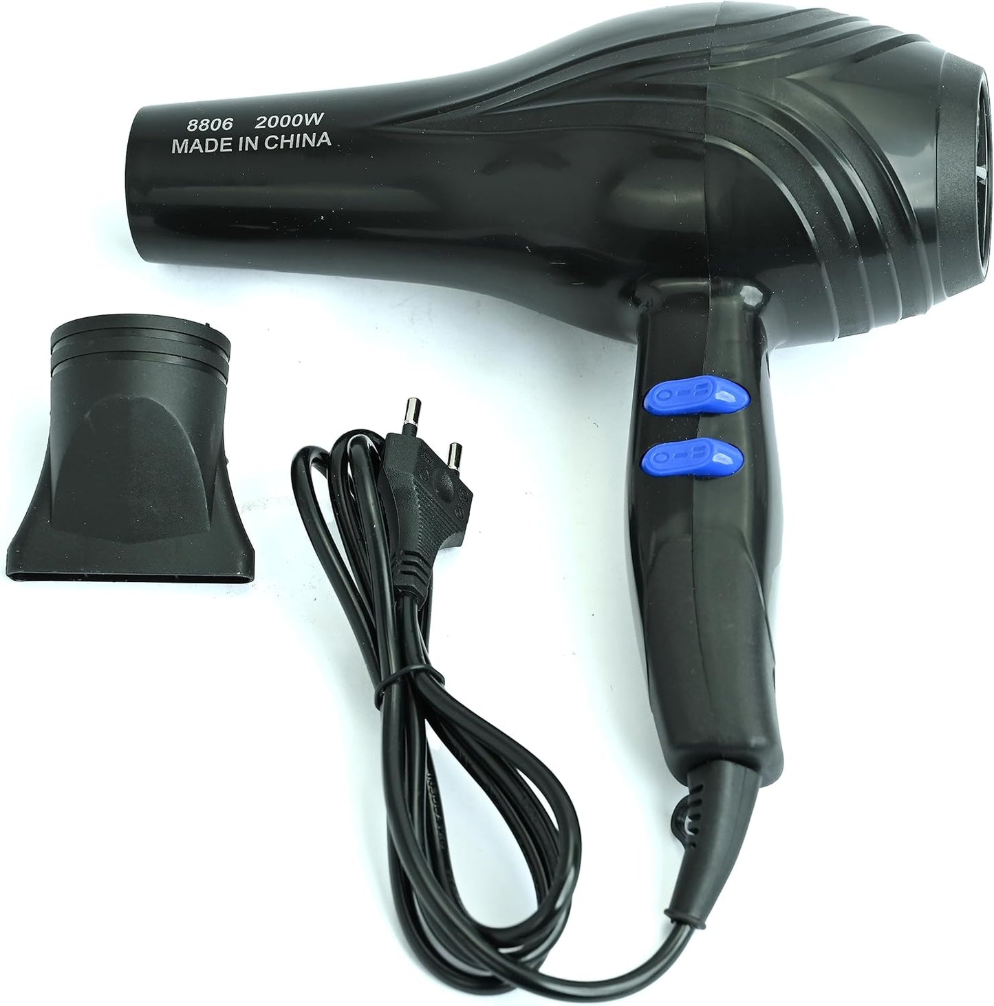 Salon Professional Blow Dryer/Advanced Motor Fast Drying With Speed, And Heat Setting, Cool Button, With Diffuser, Nozzle, Concentrator Comb For Curly And Straight Hair