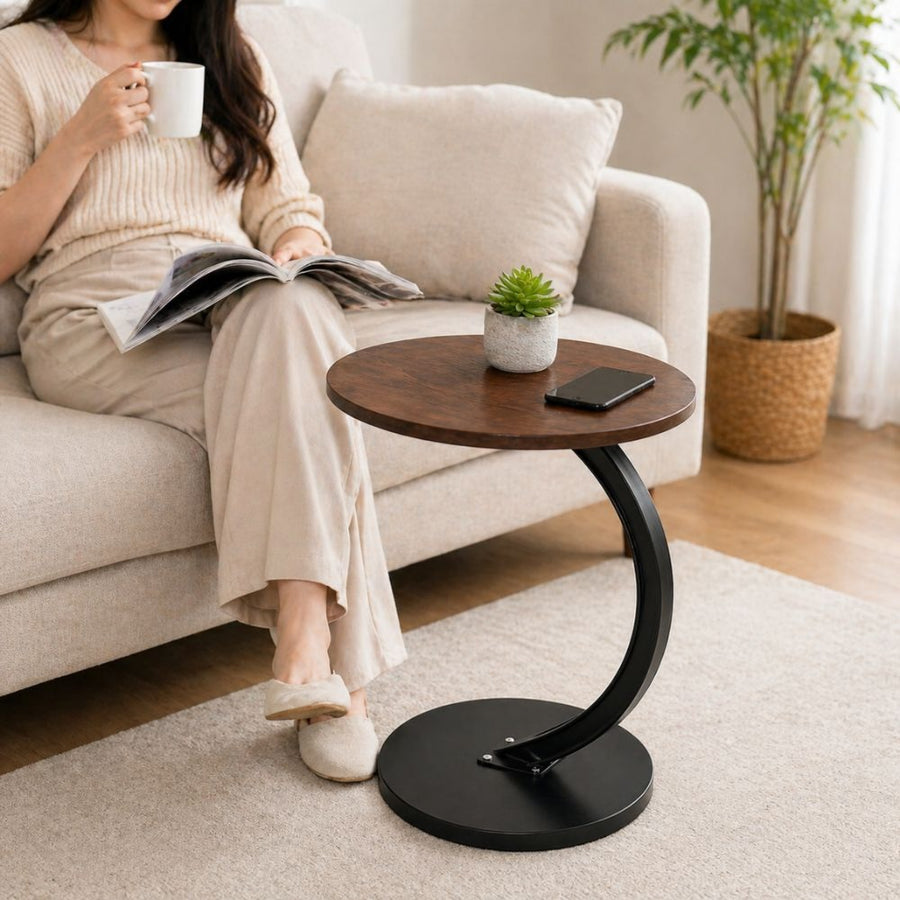C Shaped Coffee Table