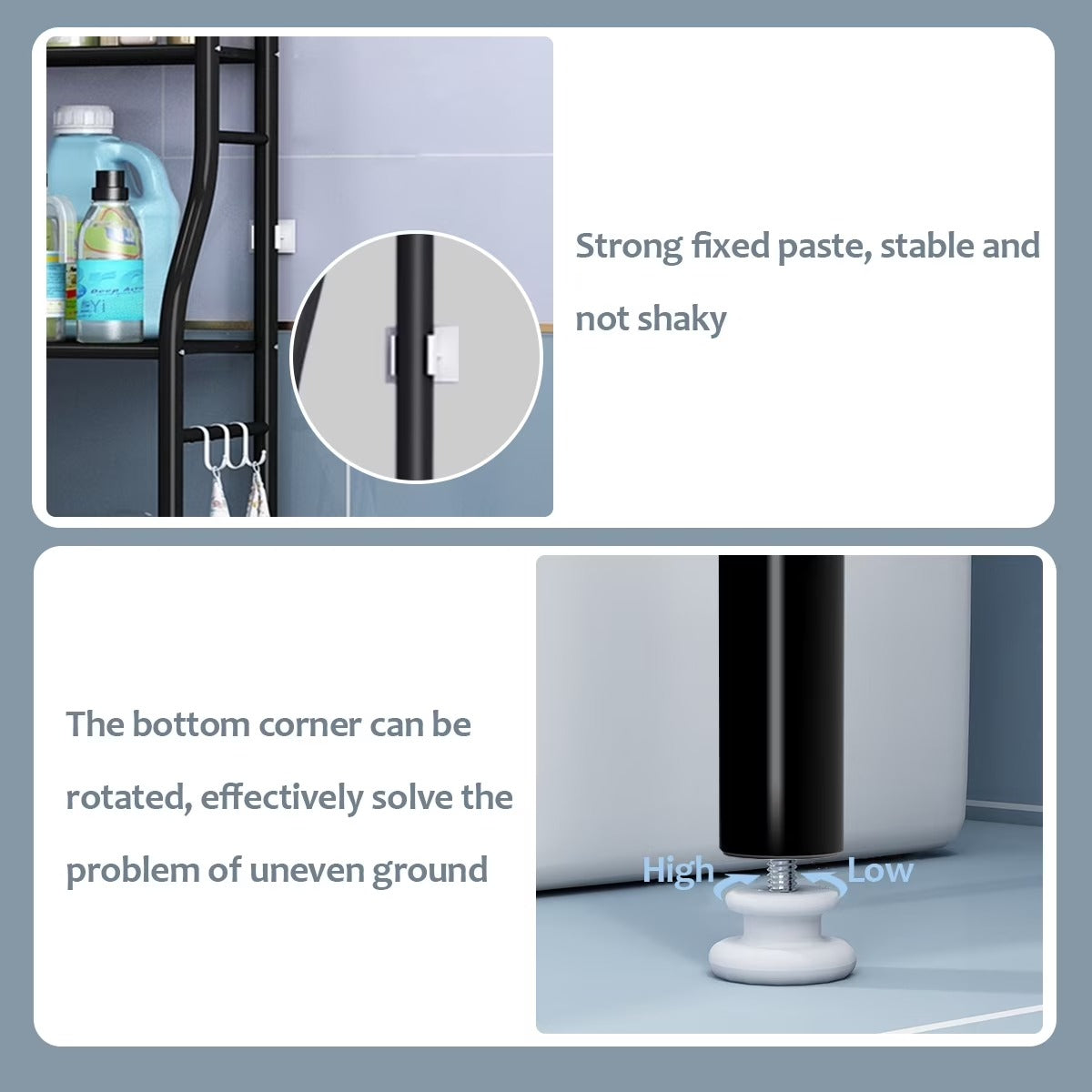 Over The Toilet Storage HONEIER 3 Tier Bathroom Shelf