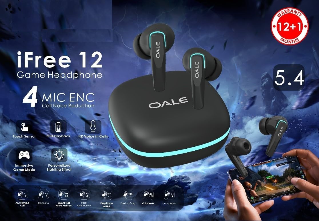 OALE iFree-12 Wireless Gaming Earbuds