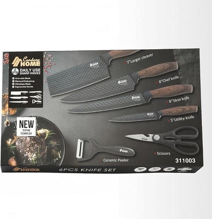 CONDERE HOME 6-Piece Kitchen Knife Set
