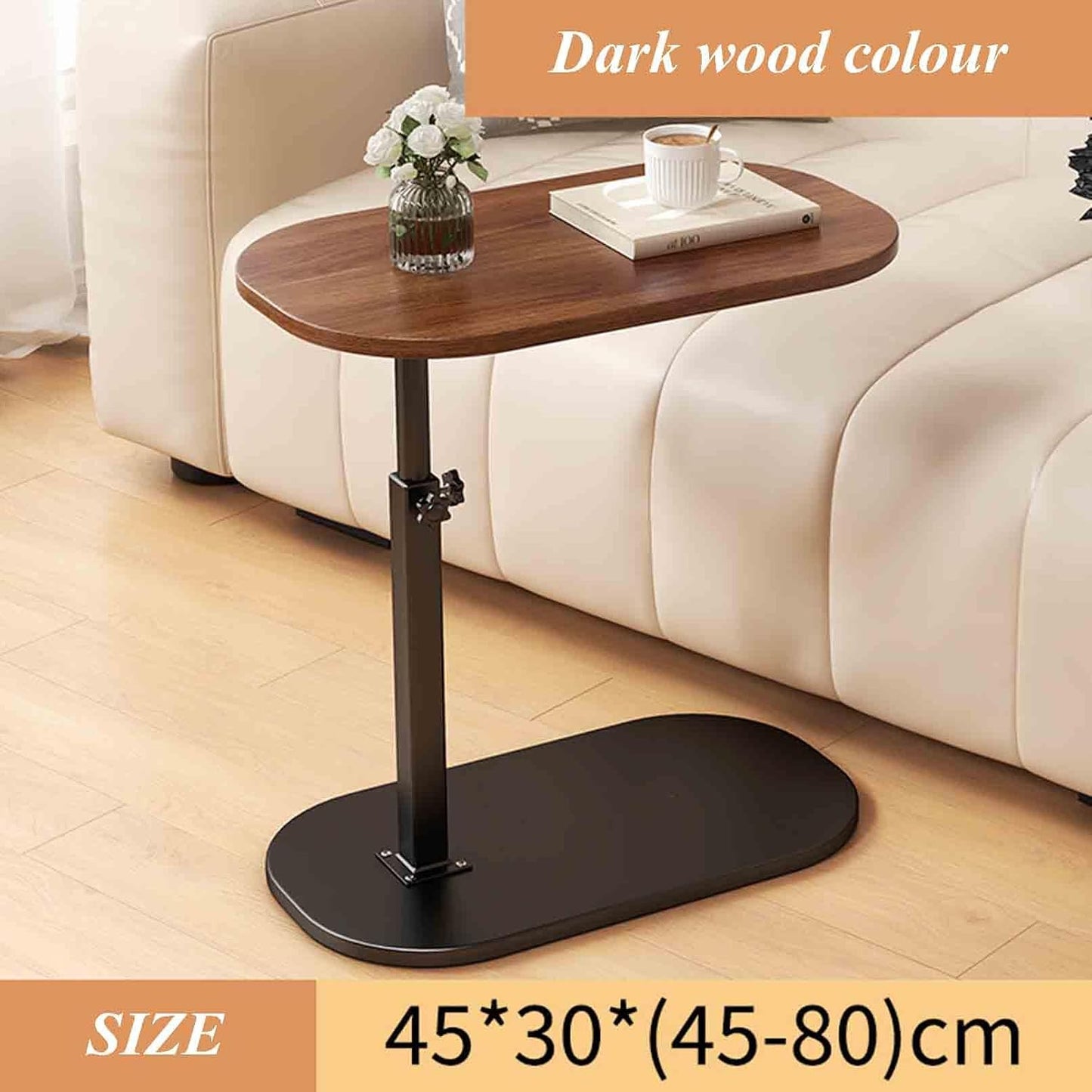 C Shaped Coffee Side Table