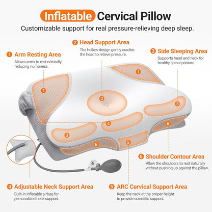 💤 Inflatable Cervical Neck Pillow
