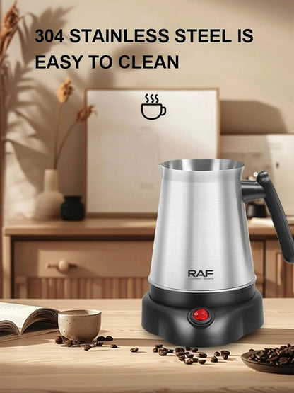 Electric Coffee Pot 600W | 600ML Stainless Steel Turkish & Arabic Coffee Maker,Fast Heating