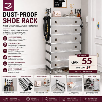Dust Proof Shoe Rack