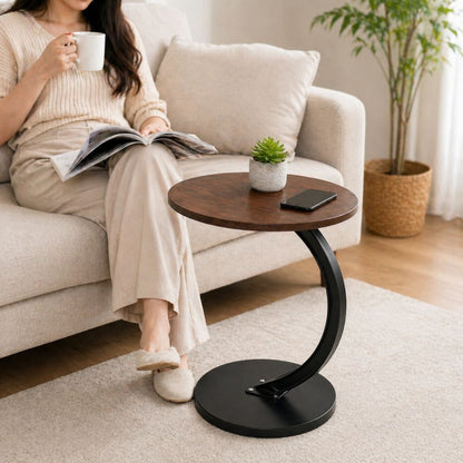 C Shaped Coffee Table