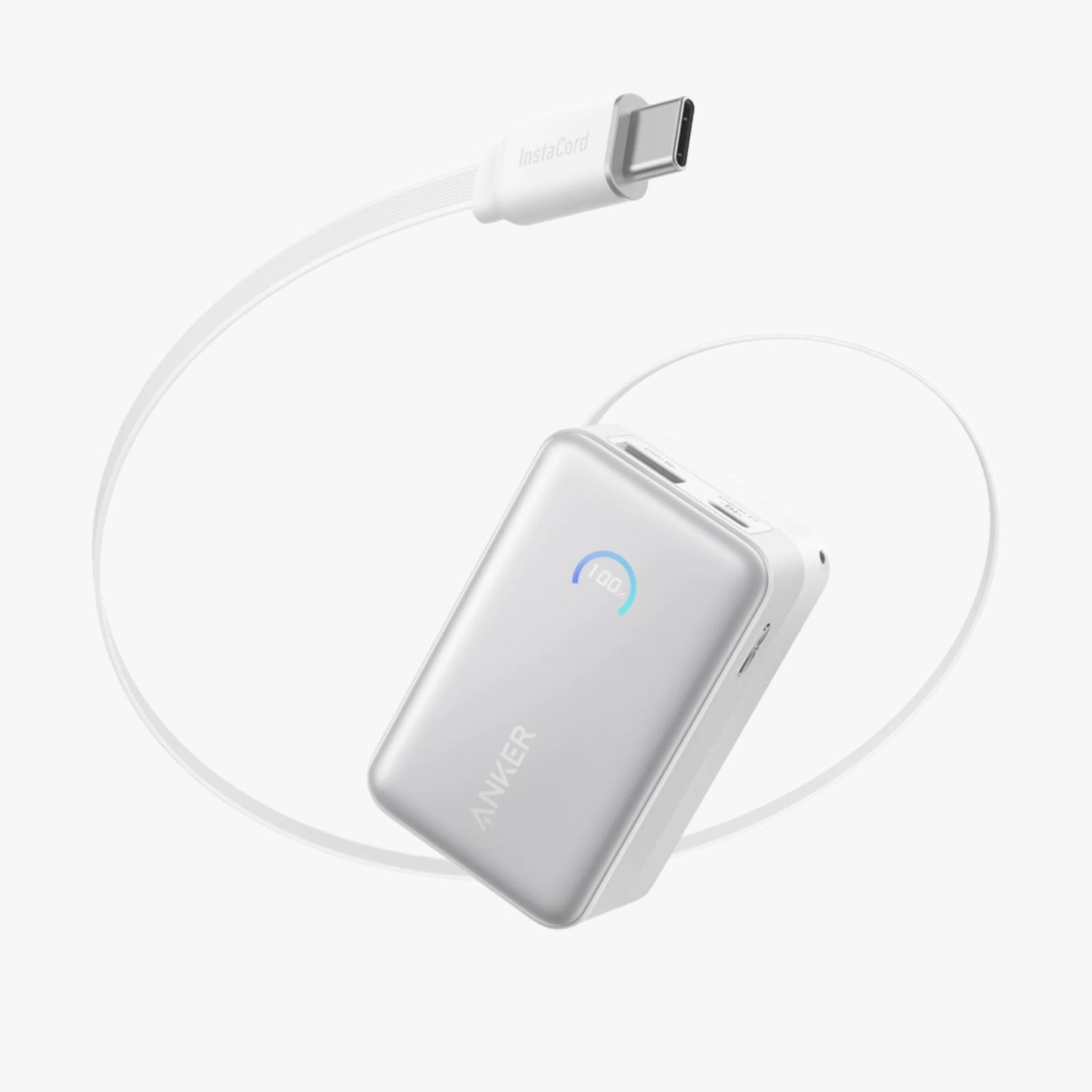Anker Nano Power Bank (10K, 45W, Built-In Retractable USB-C Cable)