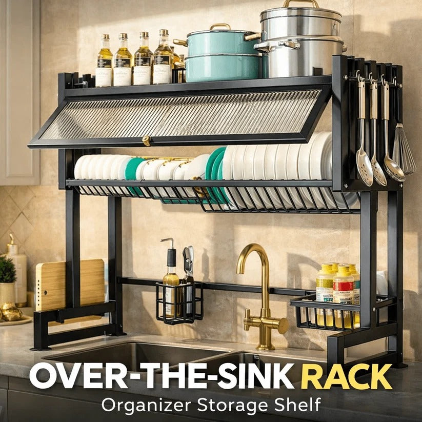 Over The Sink Rack for Kitchen – Multi-Functional Kitchen Storage Organizer