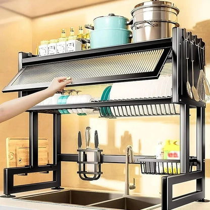 Over The Sink Rack for Kitchen – Multi-Functional Kitchen Storage Organizer