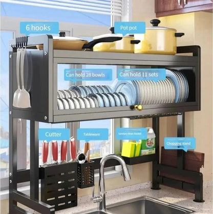 Over The Sink Rack for Kitchen – Multi-Functional Kitchen Storage Organizer