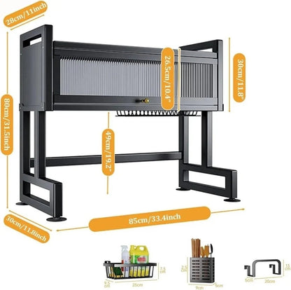 Over The Sink Rack for Kitchen – Multi-Functional Kitchen Storage Organizer