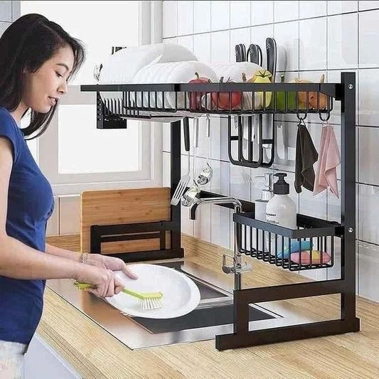 Over The Sink Rack for Kitchen – Multi-Functional Kitchen Storage Organizer