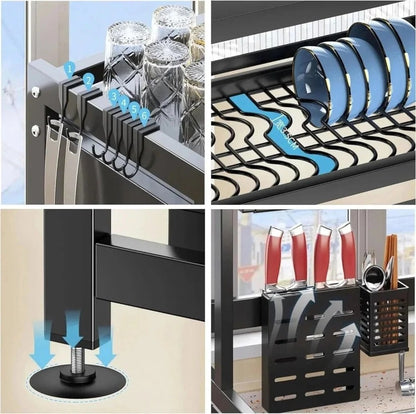 Over The Sink Rack for Kitchen – Multi-Functional Kitchen Storage Organizer