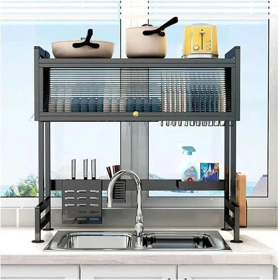 Over The Sink Rack for Kitchen – Multi-Functional Kitchen Storage Organizer