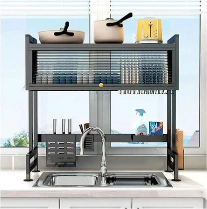 Over The Sink Rack for Kitchen – Multi-Functional Kitchen Storage Organizer