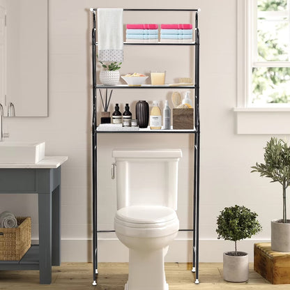 Over The Toilet Storage HONEIER 3 Tier Bathroom Shelf