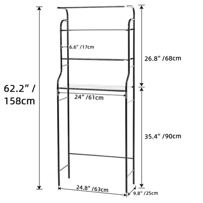 Over The Toilet Storage HONEIER 3 Tier Bathroom Shelf