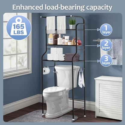 Over The Toilet Storage HONEIER 3 Tier Bathroom Shelf
