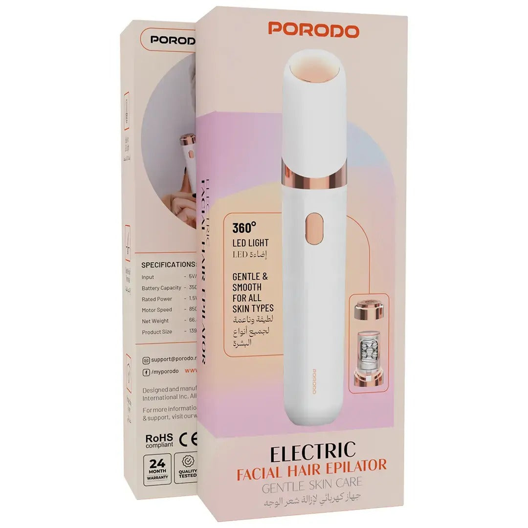 Porodo Electric Facial Hair Epilator