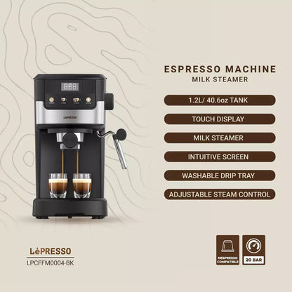 Lepresso Suprema Espresso Machine – Black