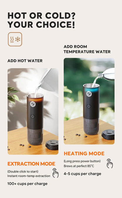 2-in-1 Portable Espresso Machine